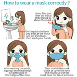 Disposable Mask 3 Layers Baby Student Non-woven Protective Mask 50pcs