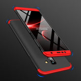 For Samsung J6 Plus/ J6 Prime 3 in 1 360 Degree Non-slip Shockproof Full Protective Case blue_Samsung J6 Plus/ J6 Prime