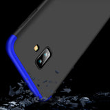 For Samsung J6 Plus/ J6 Prime 3 in 1 360 Degree Non-slip Shockproof Full Protective Case blue_Samsung J6 Plus/ J6 Prime