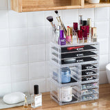 SF-1122-10 4Pcs / Set Plastic Cosmetics Storage Rack Transparent **
