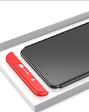 For VIVO Y71 Slim 3 in 1 Hybrid Hard Case Full Body 360 Degree Protection Back Cover Red black red