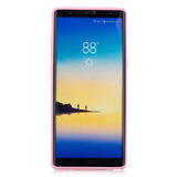for Samsung NOTE 8 Cute Candy Color Matte TPU Anti-scratch Non-slip Protective Cover Back Case dark pink