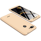 For Redmi 6 3 in 1 Hybrid Hard Case Full Body 360 Degree Protection Back Cover  Rose gold