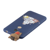 For Redmi 8/8A/5/Note 8T Mobile Phone Case Cute Cellphone Shell Soft TPU Cover with Cartoon Pig Duck Bear Kitten Lovely Pattern Royal blue
