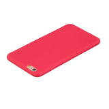 for iPhone 6/6S Lovely Candy Color Matte TPU Anti-scratch Non-slip Protective Cover Back Case red