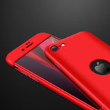 For Iphone SE 2020 360Dgree Full Protection Phone Case Protector Shockproof PC Phone Back Cover black