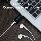 VENTION 3.5mm External USB Audio Adapter for PS4 Laptop Computer Headphone Sound Card black