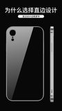 For iPhone X/XS/XR/XS Max Mobile Phone shell Square Transparent electroplating TPU Cover Cell Phone Case Silver