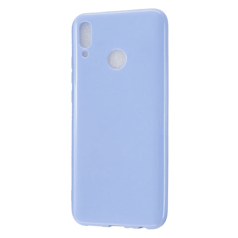 For HUAWEI Y9/Y9 Prime 2019 Cellphone Shell Glossy TPU Case Soft Mobile Phone Cover Full Body Protection taro purple
