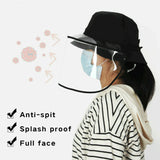 Safety Face Shield 360 Degree Rotated Dust proof Outdoor Riding Visor Cooking Mask sky blue