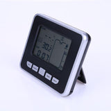 Wireless Ultrasonic Tank Liquid Depth Level Meter with Temperature Sensor Water Level Gauge Digital Level Measuring Meter TS-FT002