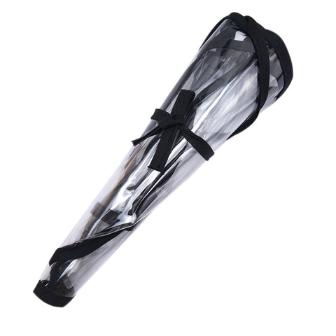 Kids Transparent TPU Detachable Protective Cover Anti-droplets Dustproof Sheild for Casual Hat black edge_48-50CM