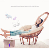 LED Purple Light Disinfection Bag UV 59 Seconds Odor Removal Storage Box for Home Pink