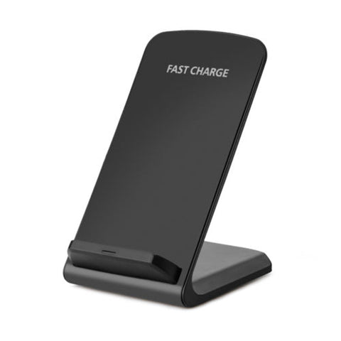 Qi Wireless Fast Charger Charging Pad Stand Dock for Samsung Galaxy S8+ iPhone X 8  black