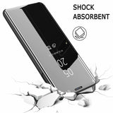For Samsung Galaxy S10/S10 Plus/S10E Smart Leather Flip Mirror 360 Phone Case Cover