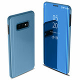 For Samsung Galaxy S10/S10 Plus/S10E Smart Leather Flip Mirror 360 Phone Case Cover