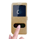 For Samsung Galaxy S8 Plus PU Leather View Window Flip Cover Case Quick Answer Ultra Thin Phone Stand Cases Black
