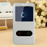 For Samsung Galaxy S8 Plus PU Leather View Window Flip Cover Case Quick Answer Ultra Thin Phone Stand Cases Black
