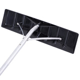 Oshion Extendable Aluminum Snow Rake, 5ft-20ft Sturdy Lightweight PP Snow Removal Tool with Wide Blade & 5-Section Tubes & TPE Anti-Skid Handle, Suitable for Clearing Roof Vehicle Snow, Wet Leaves,Dri **