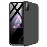 For Redmi 7A Ultra Slim PC Back Cover Non-slip Shockproof 360 Degree Full Protective Case Blue black blue