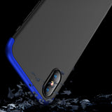 For Redmi 7A Ultra Slim PC Back Cover Non-slip Shockproof 360 Degree Full Protective Case Blue black blue