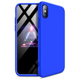 For Redmi 7A Ultra Slim PC Back Cover Non-slip Shockproof 360 Degree Full Protective Case Blue black blue