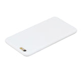 for iPhone 6/6S Lovely Candy Color Matte TPU Anti-scratch Non-slip Protective Cover Back Case white