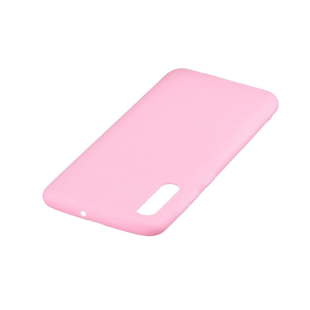 For Samsung A50 Lovely Candy Color Matte TPU Anti-scratch Non-slip Protective Cover Back Case black