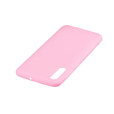 For Samsung A50 Lovely Candy Color Matte TPU Anti-scratch Non-slip Protective Cover Back Case black