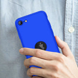 For Iphone SE 2020 360Dgree Full Protection Phone Case Protector Shockproof PC Phone Back Cover blue