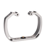 Motion Camera Double Handle Bracket Motion Camera Double Head Hot Boots Fill Light Bracket Double Handle Dive Handheld Stabilizer Silver