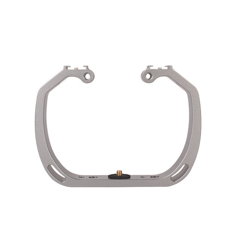 Motion Camera Double Handle Bracket Motion Camera Double Head Hot Boots Fill Light Bracket Double Handle Dive Handheld Stabilizer Silver