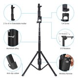 Selfie Stick Tripod Extendable Camera Tripod for Cellphone Wireless Remote for Apple & Android iPhone 8 X Plus Samsung Galaxy S9 Note8 black