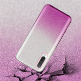 For XIAOMI CC9E/A3/10/10 PRO/K20/K20 pro Phone Case Gradient Color Glitter Powder Phone Cover with Airbag Bracket yellow
