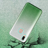 For VIVO Y91/Y93/Y95 with hole/V17/S1 Pro/Y95 Phone Case Gradient Color Glitter Powder Phone Cover with Airbag Bracket green