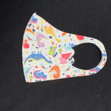 Children's Mask Dust Proof Breathable Washable Cartoon Print Hanging Ear Type Mask Dinosaur_Packaging-already replaced