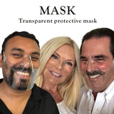 Pc Mask Anti-splash High-definition Transparent Protective Mask Transparent