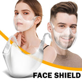 Pc Mask Anti-splash High-definition Transparent Protective Mask Transparent