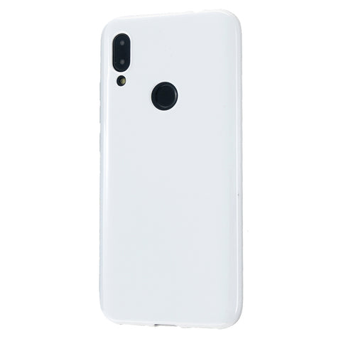 For Redmi 7/7A/Note 7/Note 7 Pro Cellphone Cover Overall Protection Soft TPU Anti-Slip Anti-Scratch Phone Case Milk white