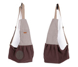 Fashion Portable Canvas Carrying Single Shoulder Bag for Small Pets Cat Dog Outdoor Use Blue_60*50*19cm