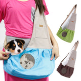 Fashion Portable Canvas Carrying Single Shoulder Bag for Small Pets Cat Dog Outdoor Use Blue_60*50*19cm