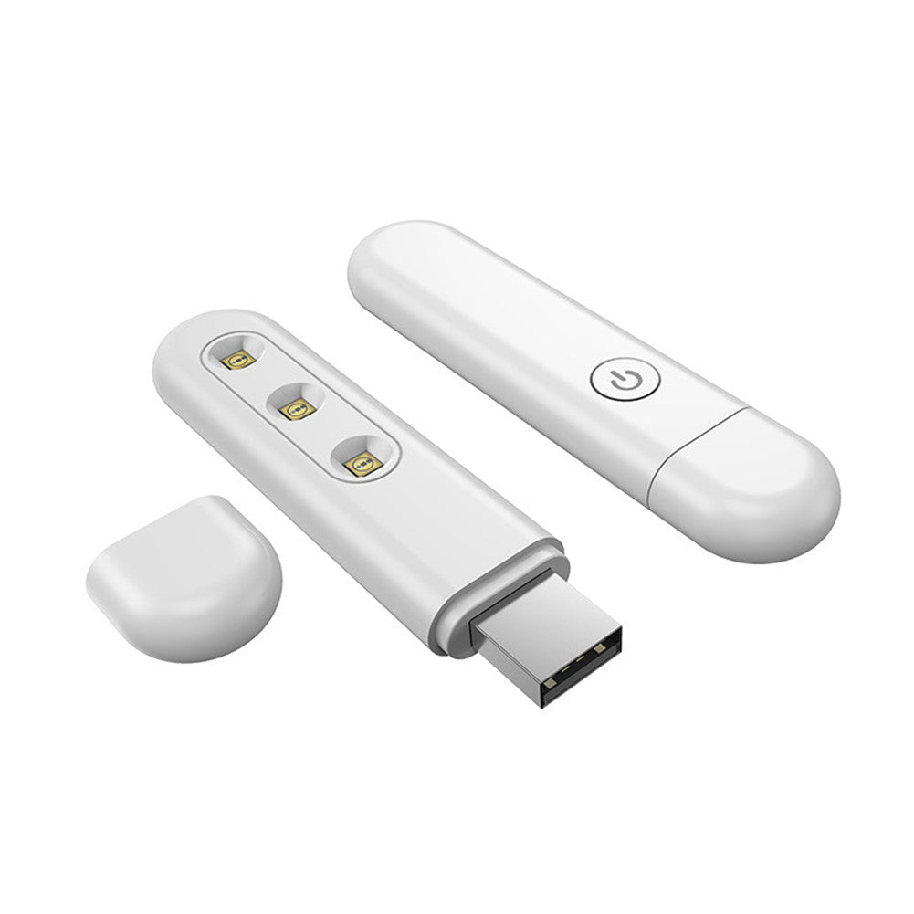 MINI Portable UV Sterilization Lamp Disinfection Germicidal Mite Removal for Masks Daily Necessities  white