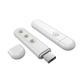 MINI Portable UV Sterilization Lamp Disinfection Germicidal Mite Removal for Masks Daily Necessities  white