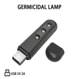 MINI Portable UV Sterilization Lamp Disinfection Germicidal Mite Removal for Masks Daily Necessities  white