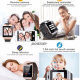 DZ09 Smart Watch Bluetooth Positioning Mobile Phone Card Pedometer Anti-Lost Wearable Device black