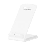 Qi Wireless Fast Charger Charging Pad Stand Dock for Samsung Galaxy S8+ iPhone X 8  white