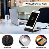 Qi Wireless Fast Charger Charging Pad Stand Dock for Samsung Galaxy S8+ iPhone X 8  black