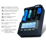 Opus BT-C3100 V2.2 Digital Intelligent 4 Slots AA/AAA LCD Battery Charger EU plug