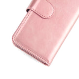 For iPhone 5/5S/SE PU Cell Phone Case Protective Leather Cover with Buckle & 9 Card Position & Lanyard & Bracket Mint color