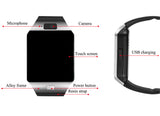 DZ09 Smart Watch Bluetooth Positioning Mobile Phone Card Pedometer Anti-Lost Wearable Device Gold